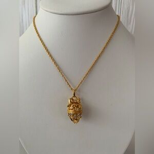 John Rivers secrets of the scroll Faberge egg necklace